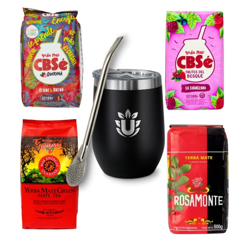 BoostU Mate Box starter kit – kalabasa, bombilla a 4× yerba mate